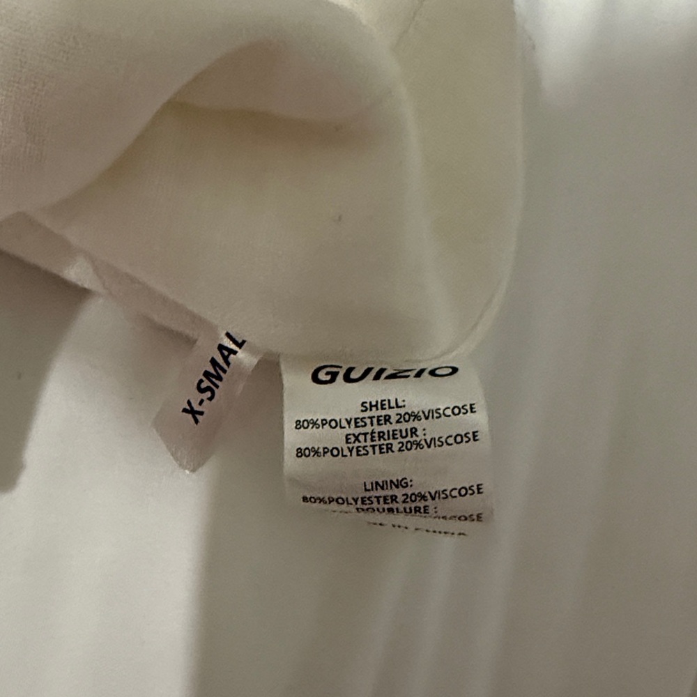 GUZIO White Embroidered Sleeveless Crop Top - Picture 6 of 7